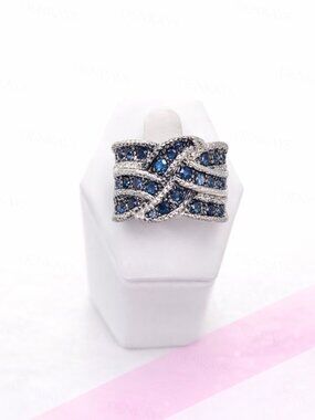 BLUE  ETERNITY RING
